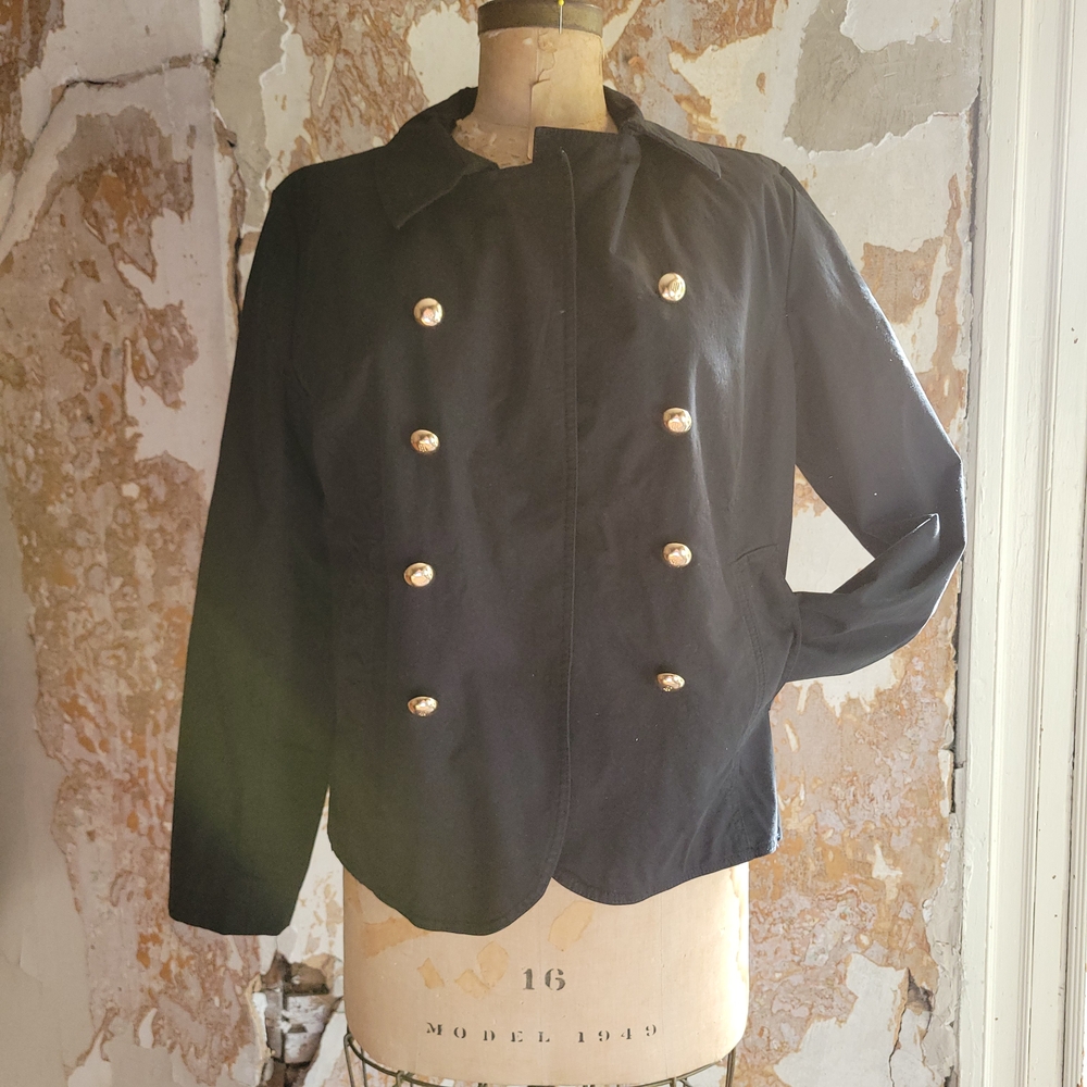 Tommy Hilfiger Black Double-Breasted Jacket